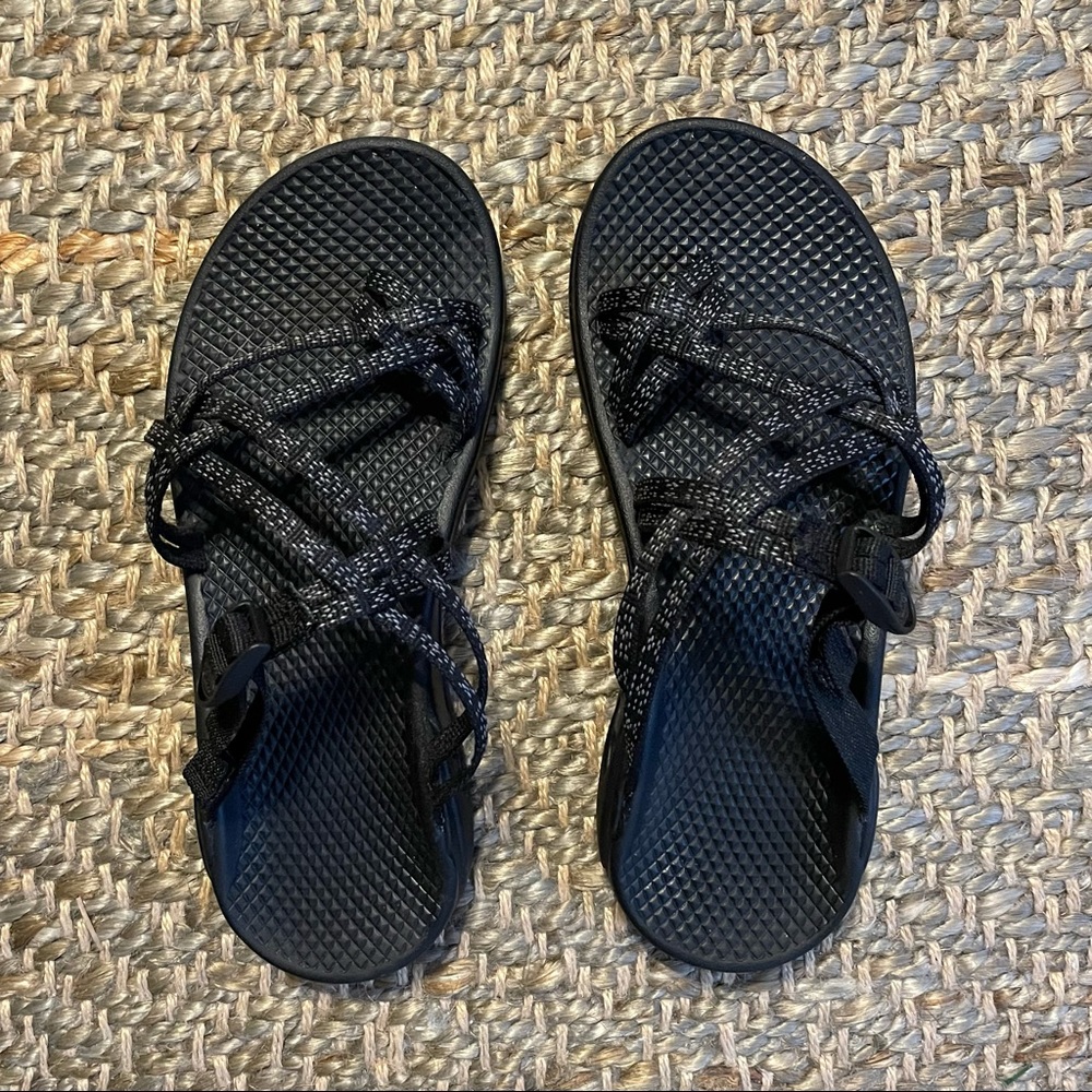 CHACO zx strap slide sandals - black